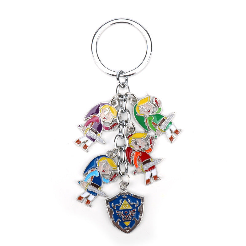 Wholesale Game Accessories Owl Shield Keychains